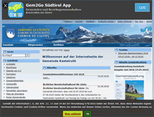Tablet Screenshot of gemeinde.kastelruth.bz.it